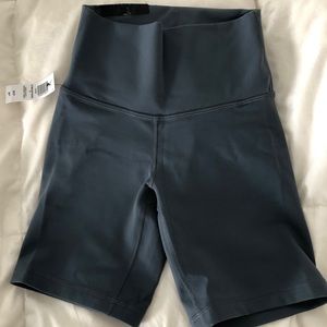 Aritzia biker shorts; RARE COLOR: DARK SLATE